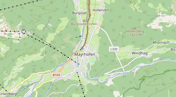 Wanderhotel auf Karte