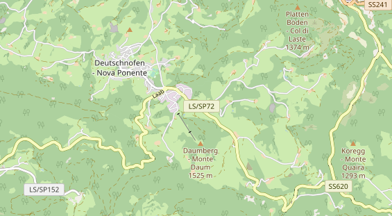 Wanderhotel auf Karte