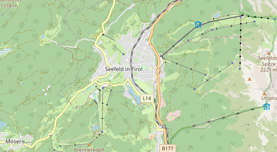 Wanderhotel auf Karte