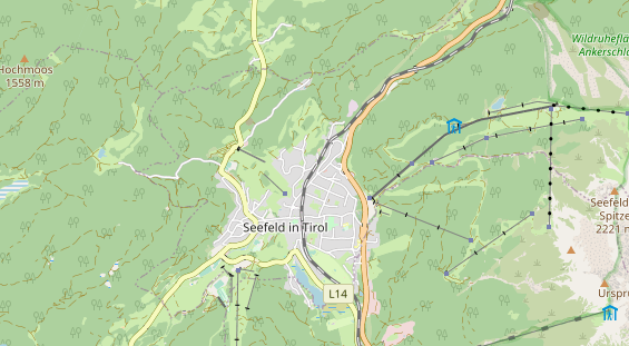 Wanderhotel auf Karte