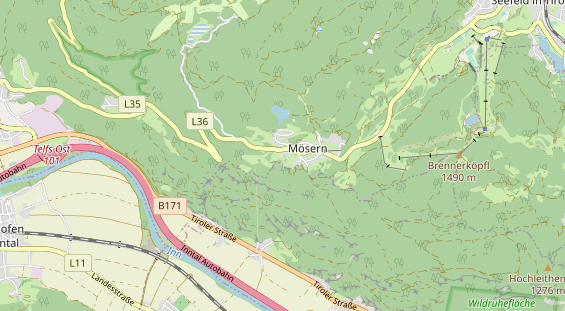 Wanderhotel auf Karte