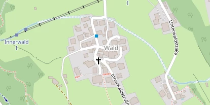 Wanderhotel auf Satellitenbild