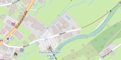 Wanderhotel auf Satellitenbild