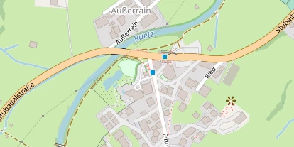Wanderhotel auf Satellitenbild