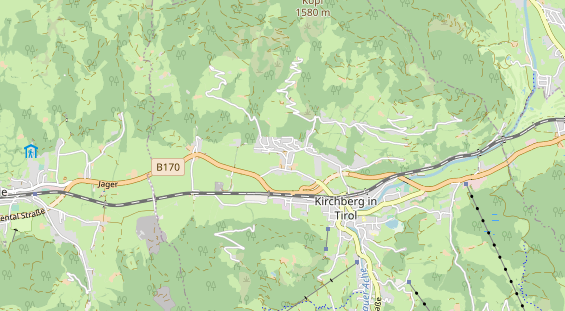 Wanderhotel auf Karte