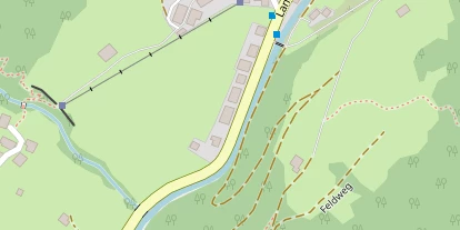 Wanderhotel auf Satellitenbild