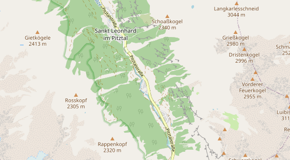 Wanderhotel auf Karte