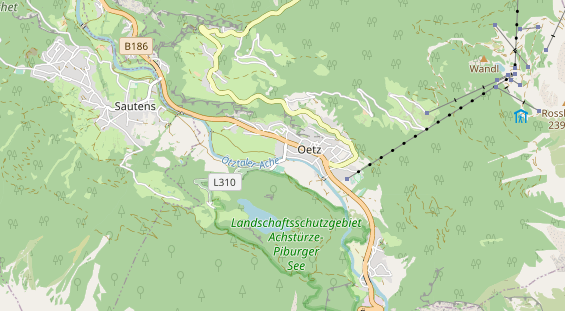 Wanderhotel auf Karte