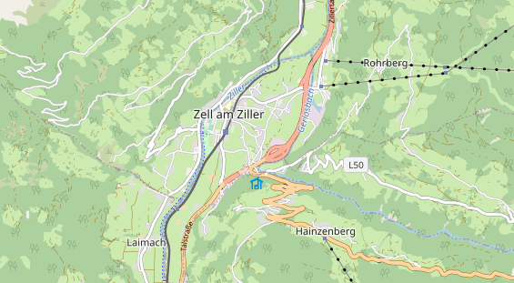 Wanderhotel auf Karte