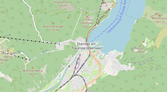 Wanderhotel auf Karte