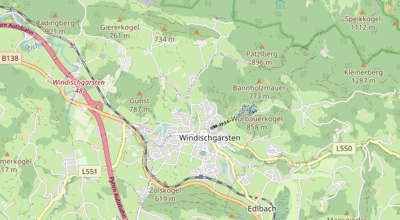 Wanderhotel auf Karte