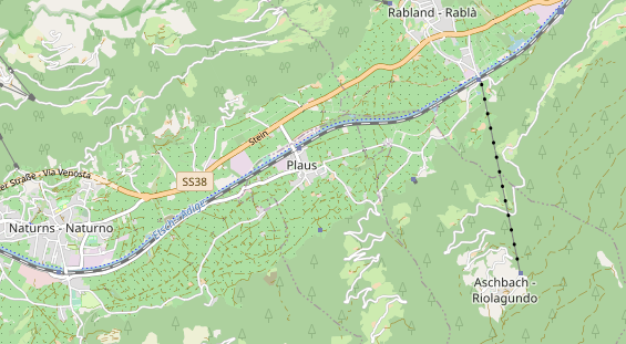 Wanderhotel auf Karte