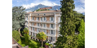 Wanderurlaub - persönliche Tourenberatung - Saltaus bei Meran - Hotel Adria Meran Außenansicht - Hotel Adria