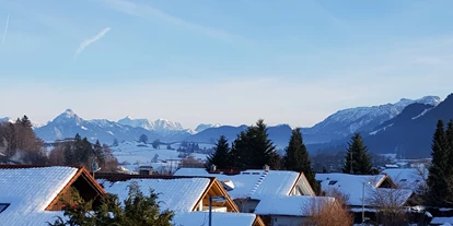 Wanderurlaub - Winterwanderung - Wald (Landkreis Ostallgäu) - Aussicht von der FeWo - Landhaus Ohnesorg 