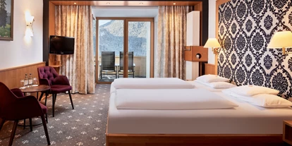 Wanderurlaub - Bettgrößen: Doppelbett - Häselgehr - Hübsche Zimmer mit Südbalkon und Bergblick. - Hotel Prinz-Luitpold-Bad