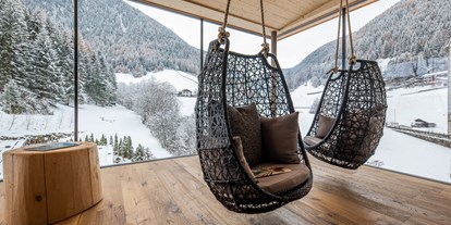Wanderurlaub - geführte Touren - Dolomiten - Adlerhorstsuite mit atemberaubendem Blick auf die Bergwelt und den Jaufenpass - Naturhotel Rainer
