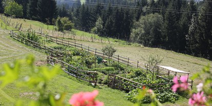 Wanderurlaub - Familienwanderung - Tröpolach - Hauseigener Garten mit frischem Gemüse - Naturgut Gailtal