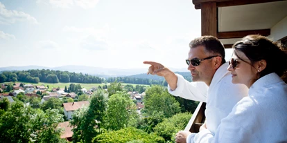 Wanderurlaub - ausgebildeter Wanderführer - Perlesreut - Blick vom Balkon - Panoramahotel Grobauer