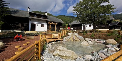 Wanderurlaub - Bad und WC getrennt - Feld am See - Außenansicht Dorf Kleinwild - Slow Travel Resort Kirchleitn