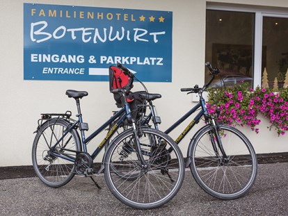Wanderurlaub - Schwierigkeit Wanderungen: Rot - Mühlbach am Hochkönig - Leihfahrräder - Familienhotel Botenwirt ***S