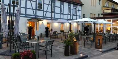 Wanderurlaub - Hotel-Schwerpunkt: Wandern & Romantik - Breitungen (Mansfeld-Südharz) - Terrassenseite - Harzhotel Güntersberge