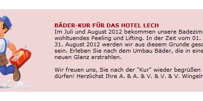 Wanderurlaub - Preisniveau: günstig - Mittelberg (Mittelberg) - Hotel Lech