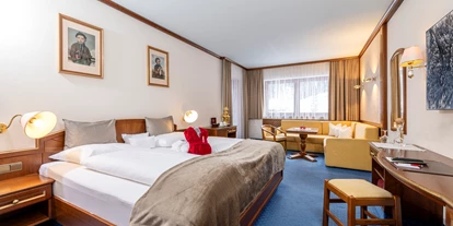 Wanderurlaub - Bettgrößen: Doppelbett - Hall in Tirol - Juniorsuite "Gletscherblick" 38m² - Hotel Der Rindererhof