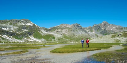 Wanderurlaub - Schwierigkeit Wanderungen: Rot - Fürstenaubruck - Wandern zu zweit in der Destination Davos - Klosters - Wiesen - Aparthotel Muchetta