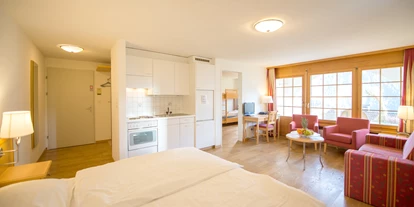 Wanderurlaub - Bettgrößen: Doppelbett - Fürstenau (Fürstenau) - Zweizimmer-Apartment Superior  - Aparthotel Muchetta