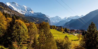 Wanderurlaub - Schuhputzmöglichkeit - Berner Alpen - Herbstaussicht - Beausite Park Hotel Wengen