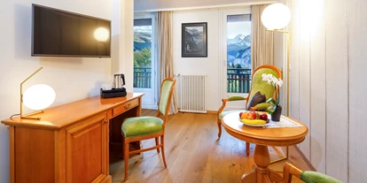 Wanderurlaub - Massagen - Bönigen b. Interlaken - Juniorsuite mit Jungfraublick und Balkon - Beausite Park Hotel Wengen