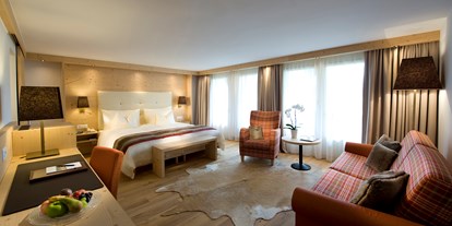 Wanderurlaub - Bettgrößen: Doppelbett - Saanenmöser - Die Zimmer sind im Alpen-Chic engerichtet. - GOLFHOTEL Les Hauts de Gstaad & SPA