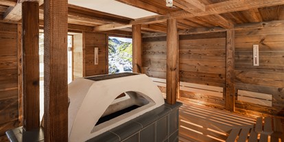 Wanderurlaub - Bettgrößen: Doppelbett - Ischgl - Unsere Sauna im Vital-Erlebnis Paradies  - Vital-Hotel Samnaunerhof