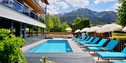 Wanderurlaub - Pools: Außenpool beheizt - Leogang - Poolbereich - Hotel Sonnblick