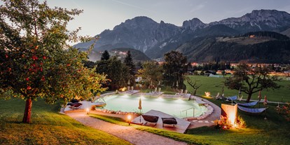 Wanderurlaub - Schuhputzmöglichkeit - Saalbach - Naturpool - Hotel Garni Das Stoaberg