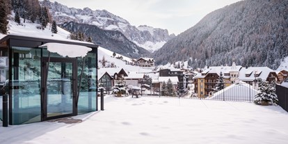 Wanderurlaub - Preisniveau: moderat - Wolkenstein/Gröden - Sunny Roof Terrasse - Hotel Sun Valley