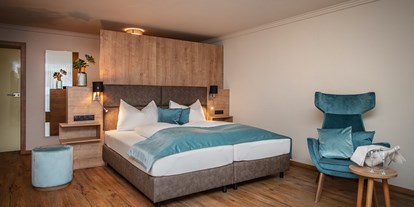 Wanderurlaub - Bettgrößen: Doppelbett - Lermoos - Zimmer - Hotel Bergland in Seefeld