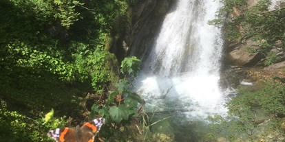 Wanderurlaub - Ausrüstungsverleih: Kindertrage - Wasserfall Aschau - Metzgerwirt