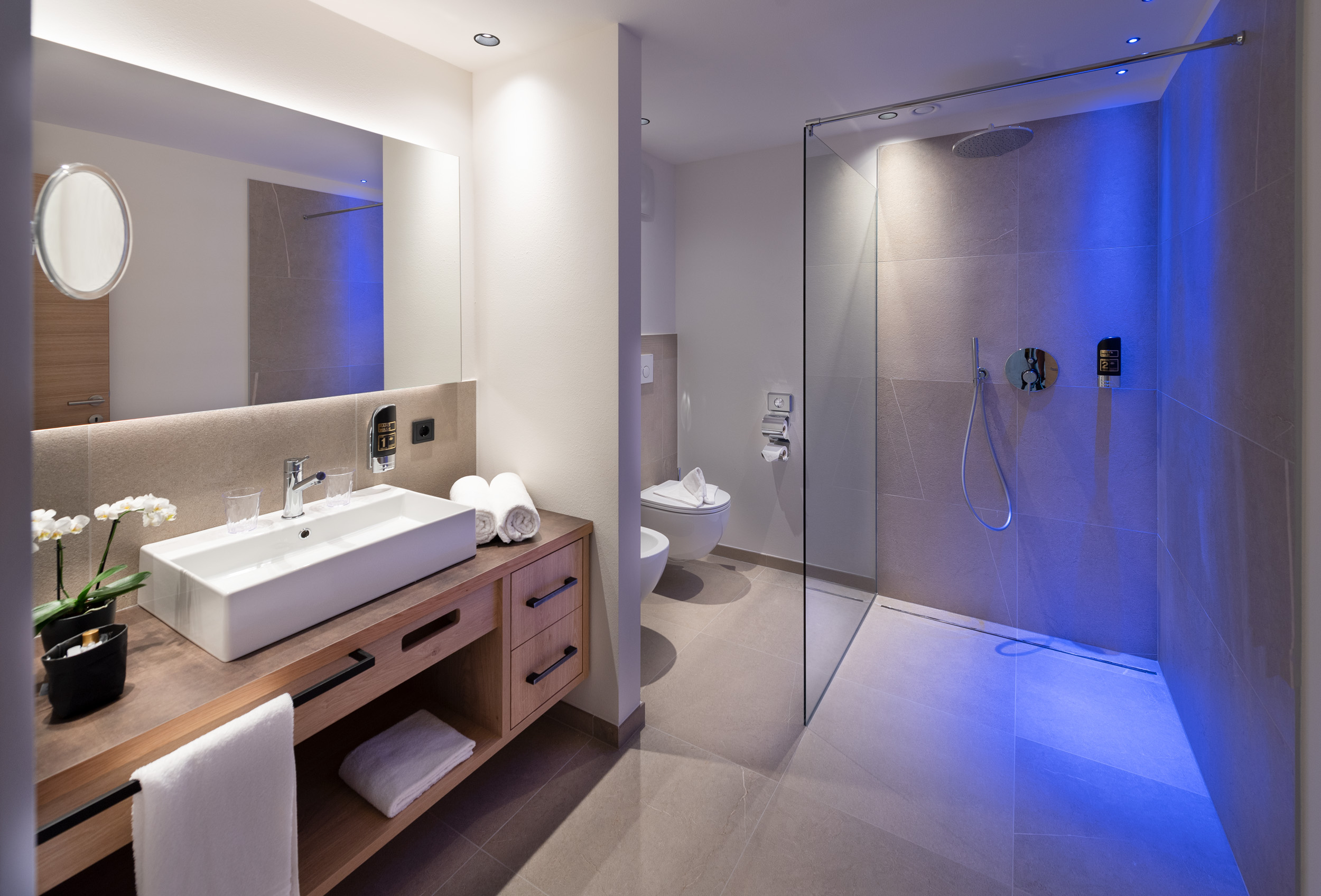 Wanderhotel: Badezimmer - Hotel Christof