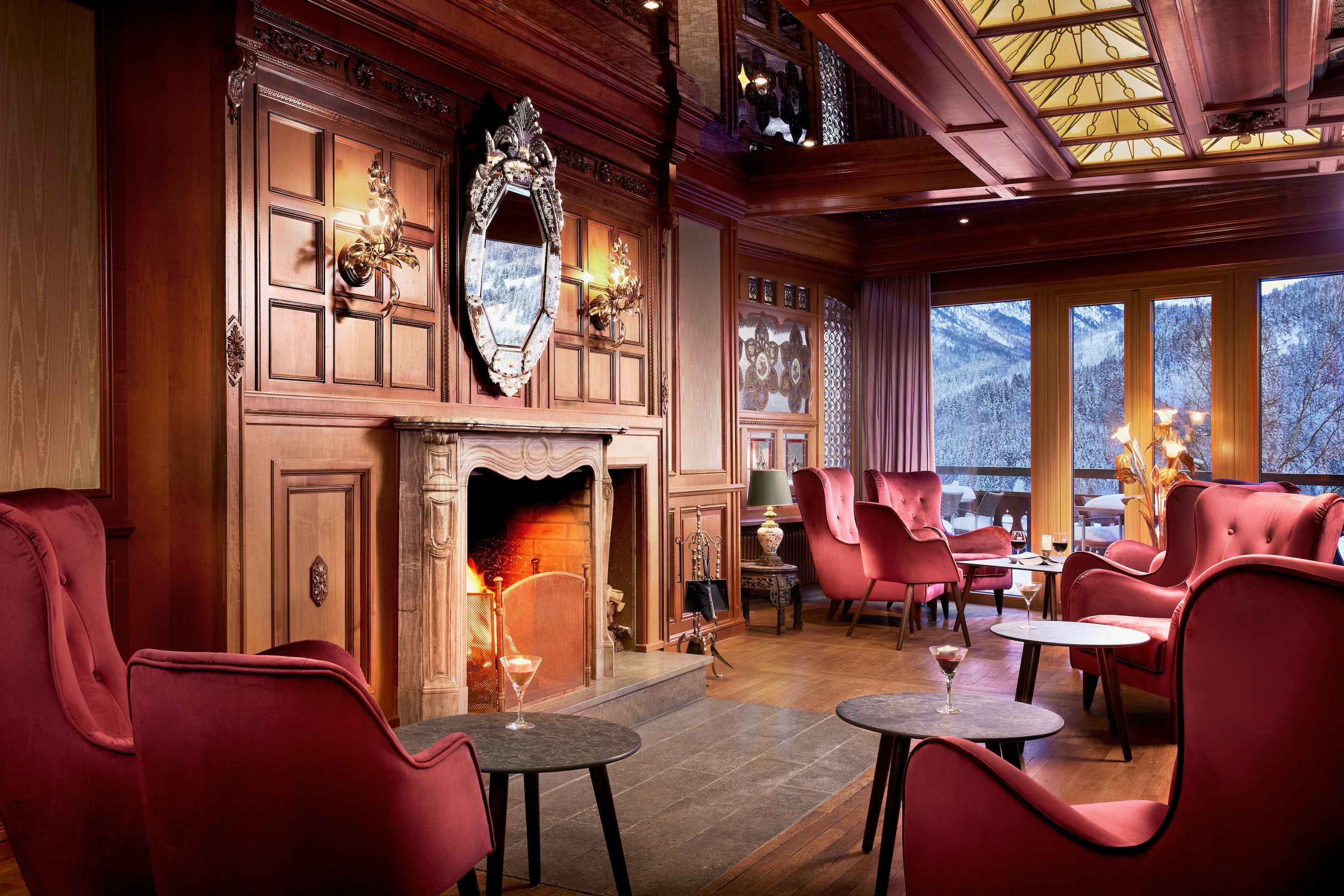 Wanderurlaub - Massagen - Füssen - Kaminhalle, Biergarten oder Balkon für den abendlicher Absacker. - Hotel Prinz-Luitpold-Bad