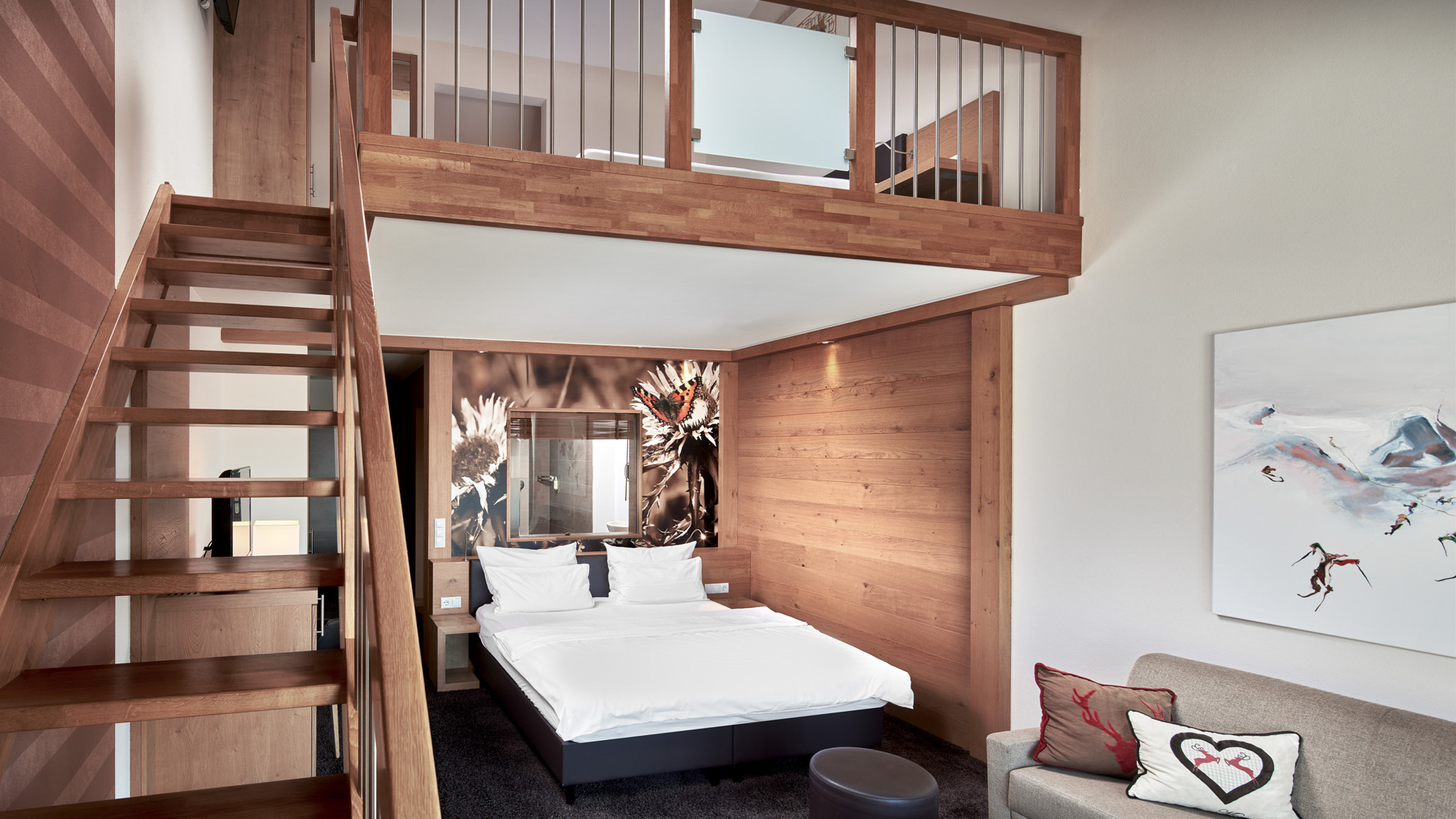 Wanderhotel: Galerie-Zimmer - Panoramahotel Oberjoch