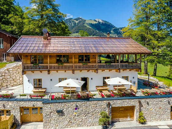 Wanderhotel: Brösel Alm mit Terrasse - Berghotel Sudelfeld