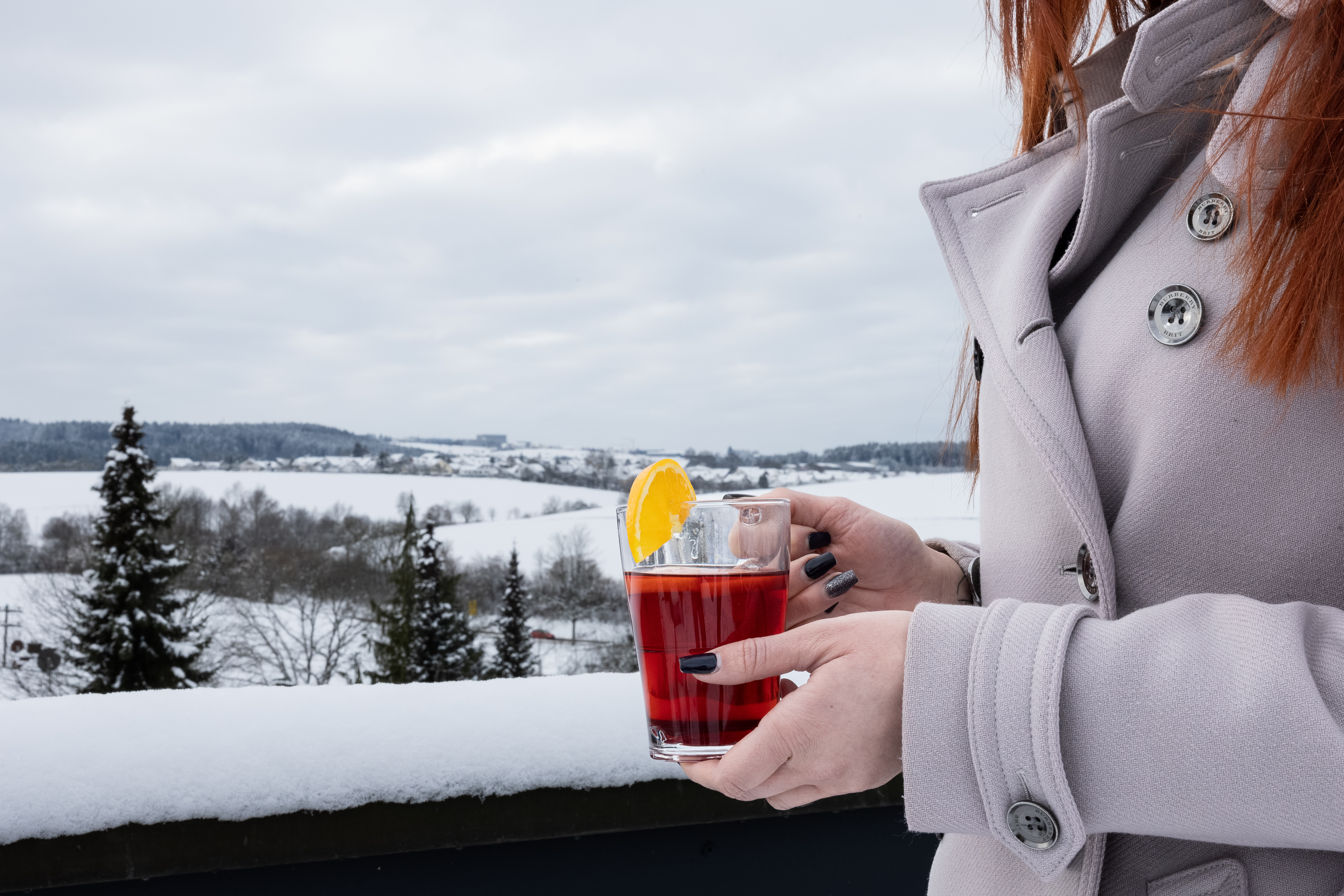 Wanderhotel: Winterlandschaft - Ausblick Dachterrasse - Hotel-Resort Waldachtal