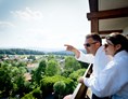 Wanderhotel: Blick vom Balkon - Panoramahotel Grobauer
