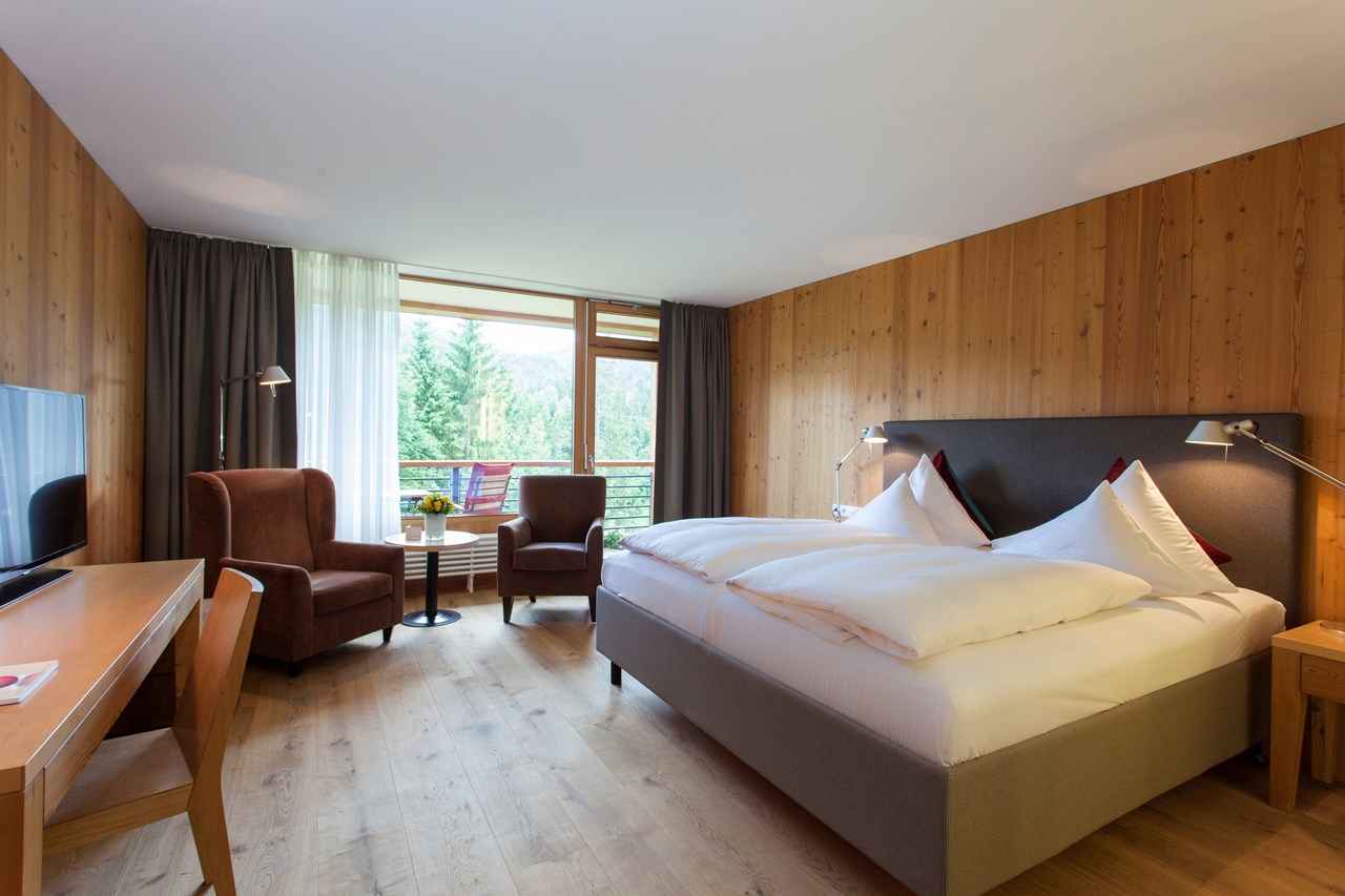 Das Kranzbach Zimmerkategorien Doppelzimmer Gartenflügel