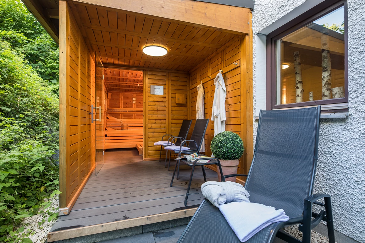 Wanderhotel: Finnische Außensauna im AktiVital Hotel - AktiVital Hotel