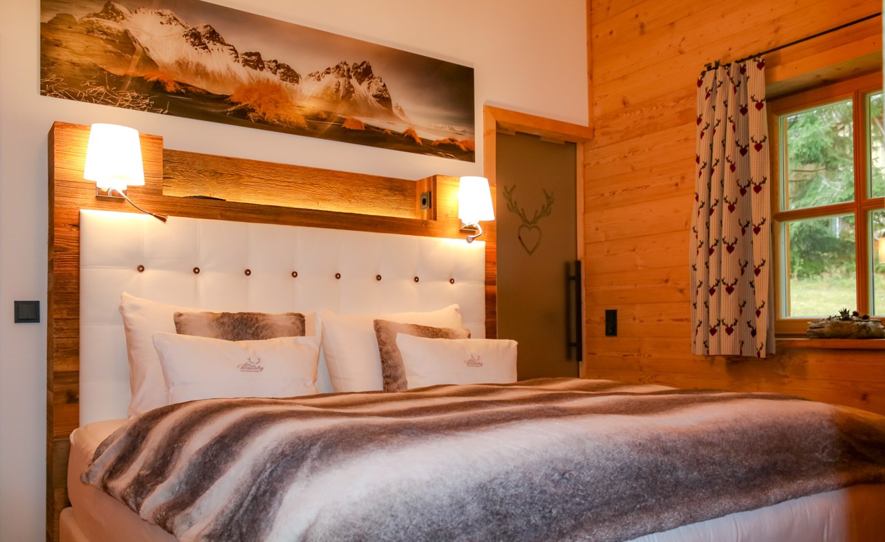 Das Wistlberg - Wohlfühlchalet Zimmerkategorien Schlafzimmer 1