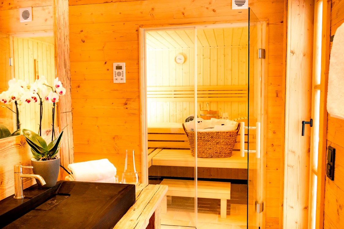 Wanderhotel: Sauna im Bad - Das Wistlberg - Wohlfühlchalet