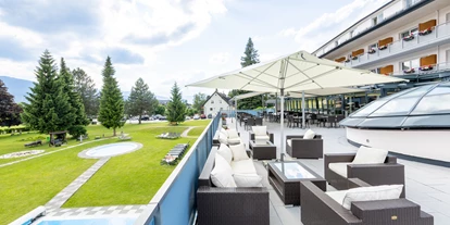 Wanderurlaub - Sonnenterrasse - Bad Aussee - Hotelterrasse - Hotel-Restaurant Grimmingblick