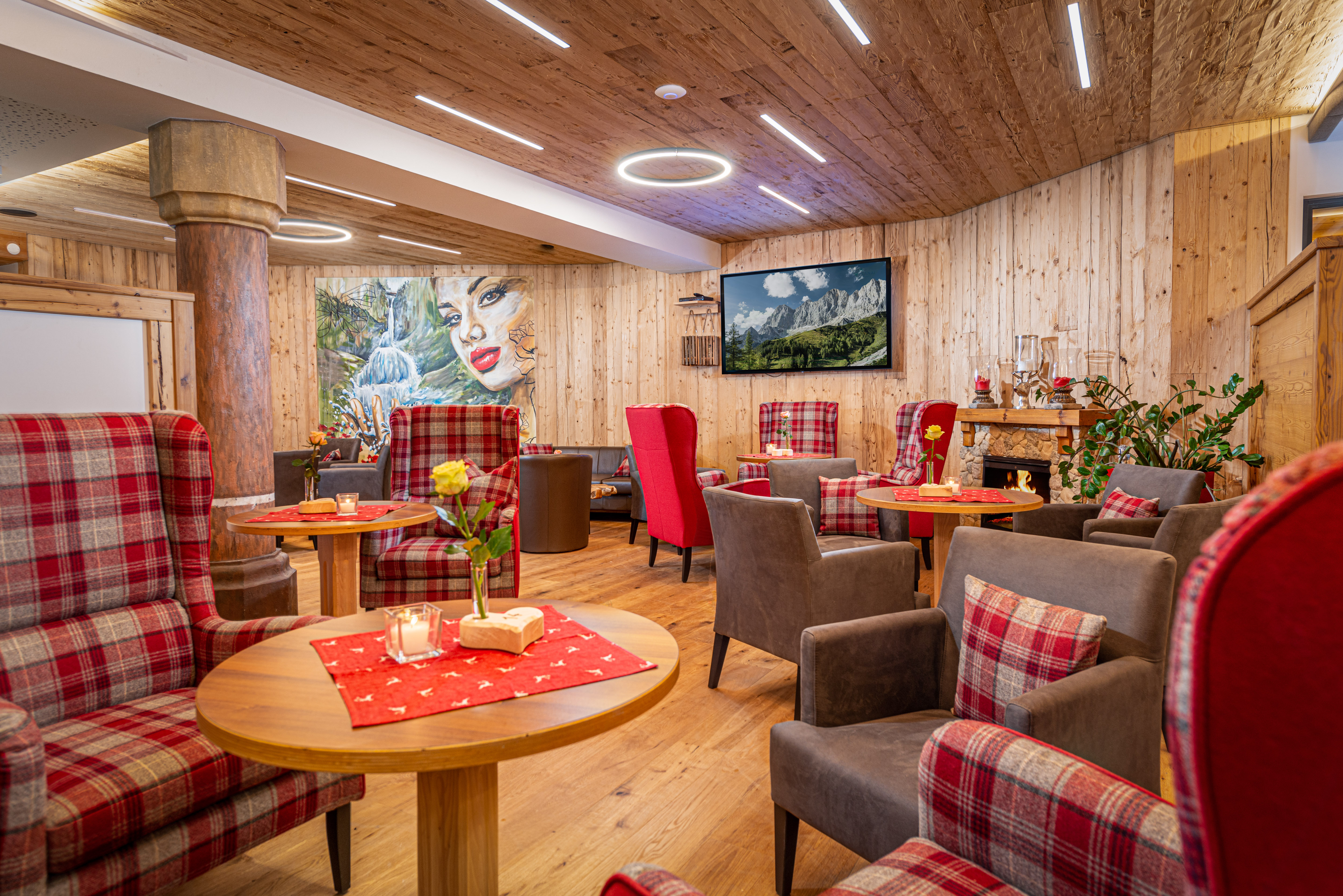 Wanderurlaub - geführte Touren - Schladming-Dachstein - Hotellounge - Hotel Stocker